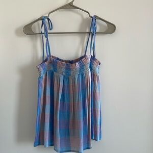 Ann Taylor Loft Multi-Colored Cropped Tank Top, Size SP